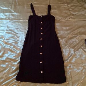 Black Button Up Sweater Dress